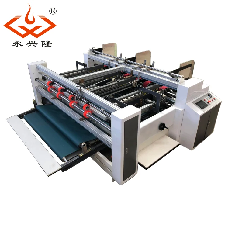 Carton Folder Gluer Machine/two Cartons Joint Glue Machine/double Pieces Gluing Machine