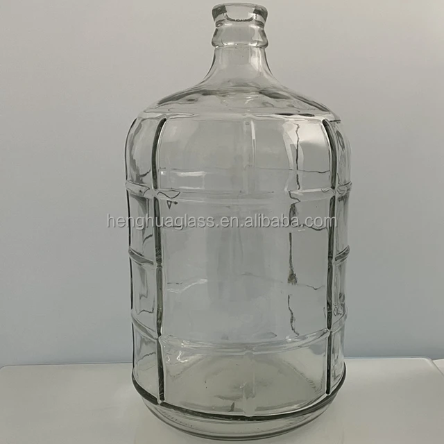Hot Sale 3 Gallon Drink Water Glass Bottle 5 Gallon Glass Carboy Glass  Water Jug Liquid Container Bottle Wholesale