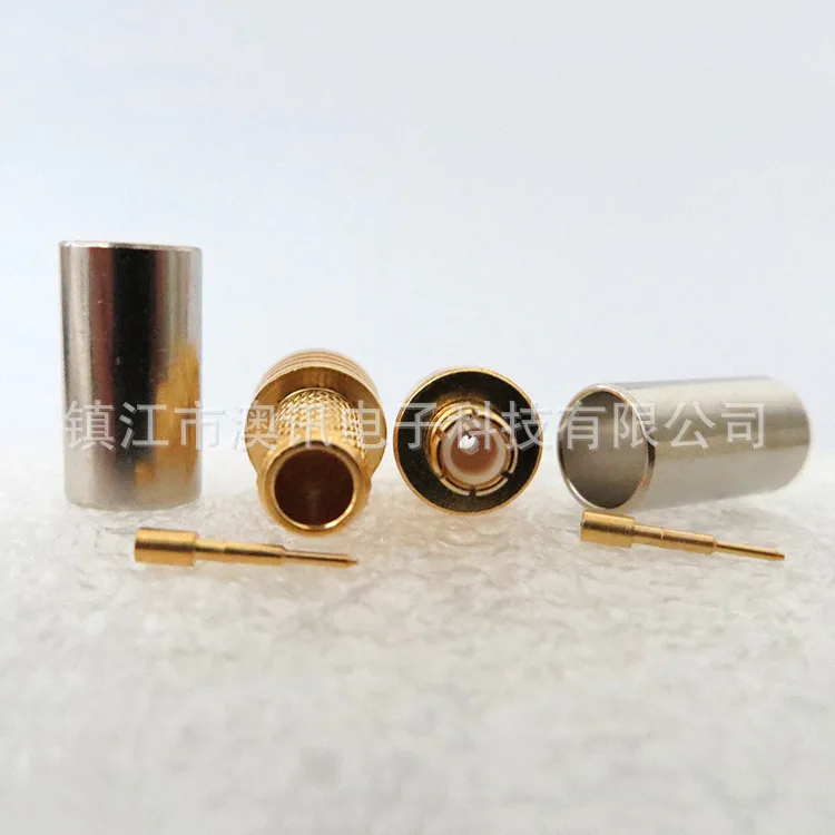 product mcx c j3 rf connector terminals electronic connector crimp rg58 cable male mcx connector-2