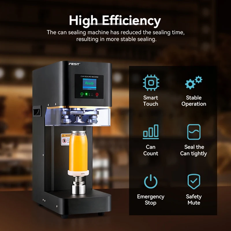 FEST CE Non Rotary Beer Can Seamer Machine Seaming Aluminum Cans Beer Pet Bottle Sealing Small Canning Machine Milktea Equipment - Image 2