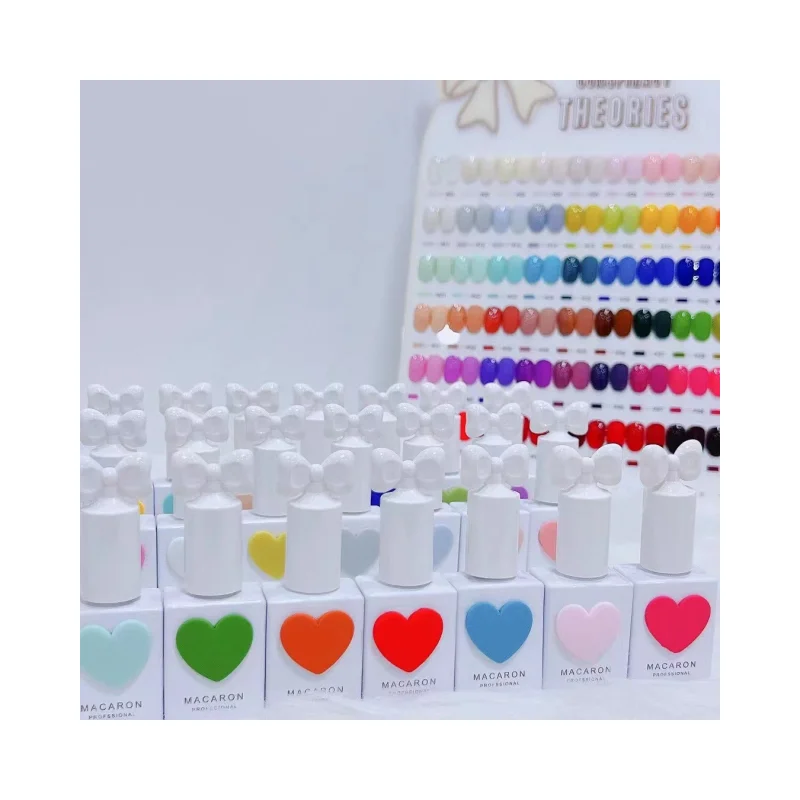 まかろん Wholesale Macaron Sweetheart 58 Colors Gel Nail Polish