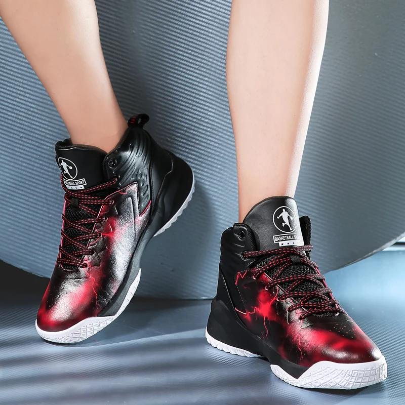 Баскетбольная обувь, изготовленная на заказ, поддержка OEM, нескользящая легкая воздушная подушка, Мужская дышащая Баскетбольная обувь