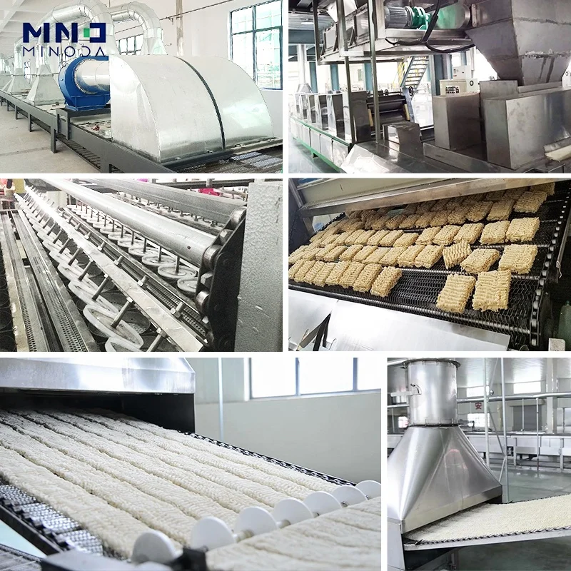 MINODA Customized Small Scale Instant Noodle Making Machine Automatic Fried Instant Noodle Production Line