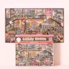 Maison de bonbons (emballée en boîte)-rose