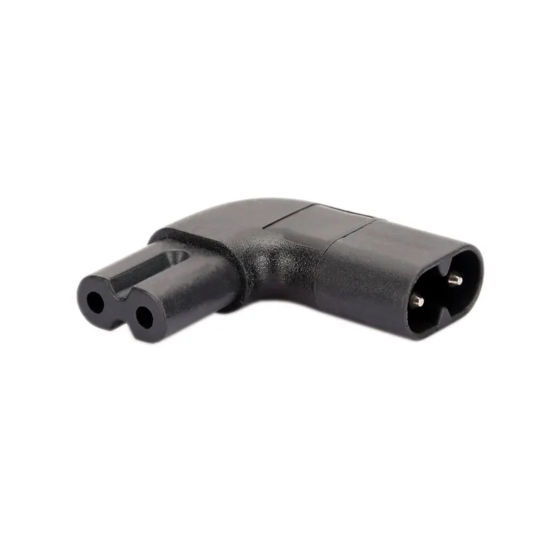 Power Adapter  Connector IEC 320 C7 to C8 Figure 8 Left Right Angle Power Adapter
