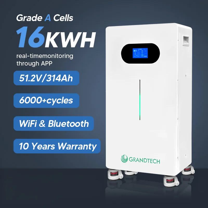 córas Fuinnimh Ghrianáilte 10kwh 14Kwh 15kwh 51.2V 300Ah 200Ah LiFePO4 Batairí Litiom 48V 280Ah Batairea Stórála Fuinnimh IP65 360ah