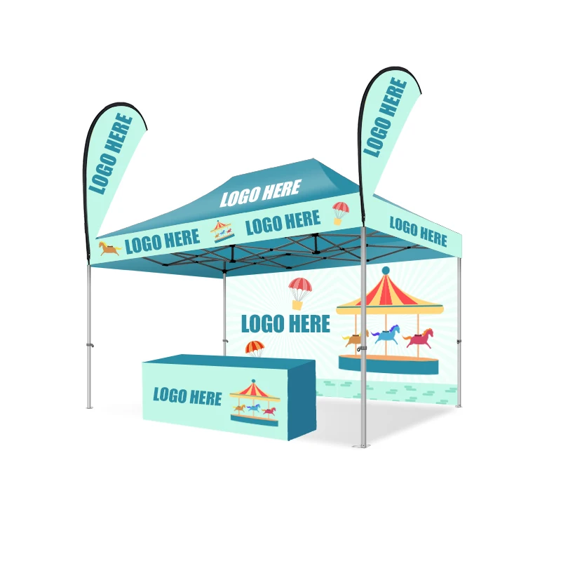 Custom Outdoor Event 3 X 3 Folding Printed Gazebo Canopy Aluminium Exhibition Tents