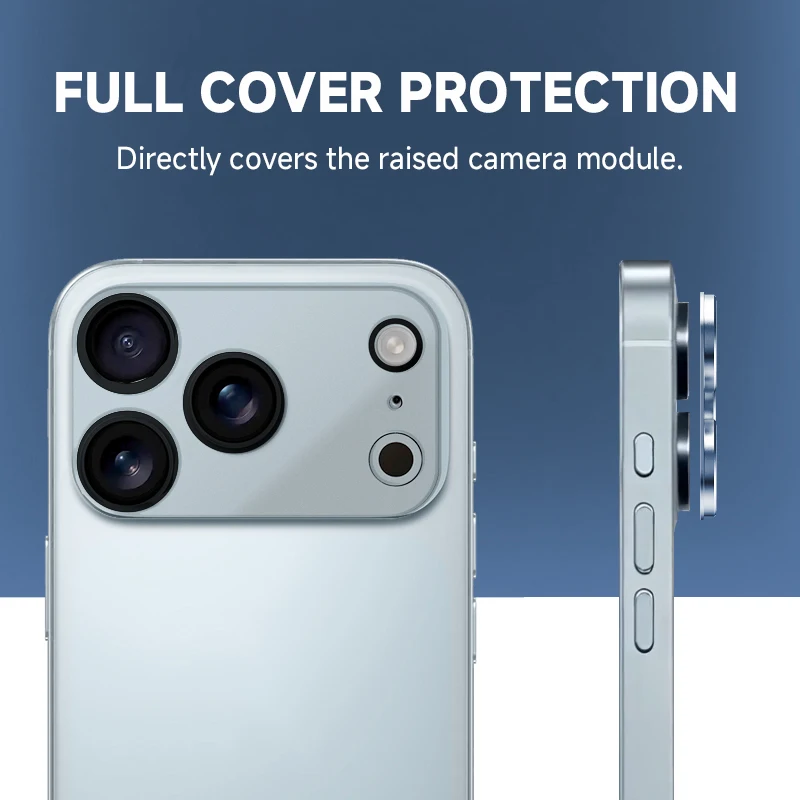 product 9h hd clear silk acrylic integrated lens screen protector anti broken camera lens screen protector for iphone 17 pro max-6