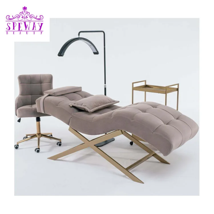 2024 New Arrival Modern Massage Table Spa Brown Velvet Beauty Salon   H0bd30c66a4ea45bfb129dbfb433b1ec1Y 