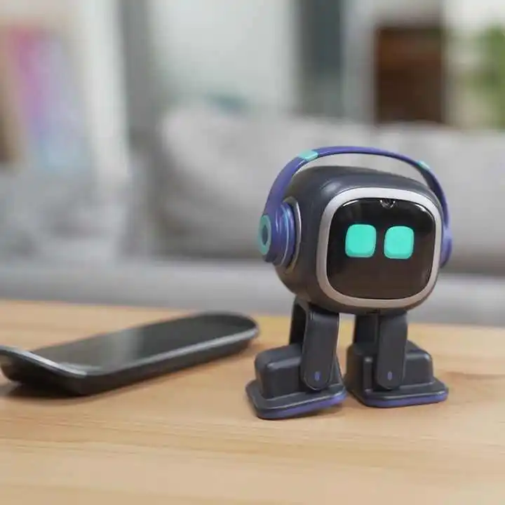 EMOロボットスマートAIデスクトップペットロボット目覚まし時計