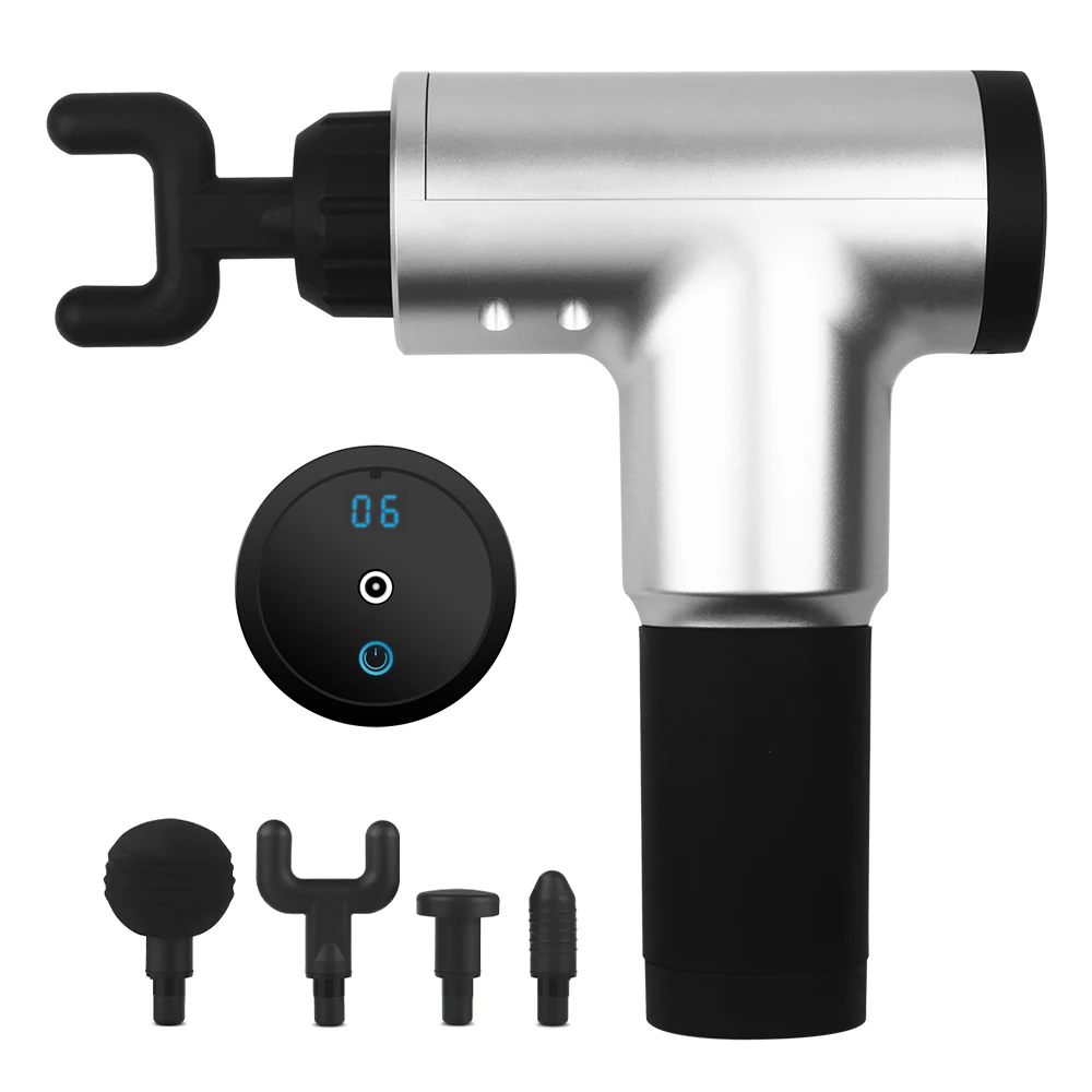6 Speed LED Display Handheld Deep Tissue Muscle Massager Percussion  Massage Gun