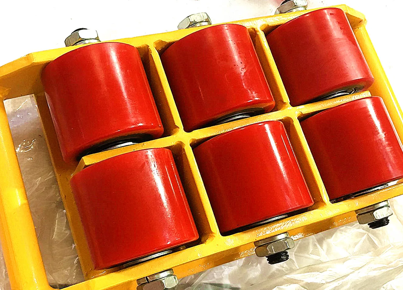 Heavy Duty Load Equipment Moving Dollies And Skate 18 Ton Cargo Trolley