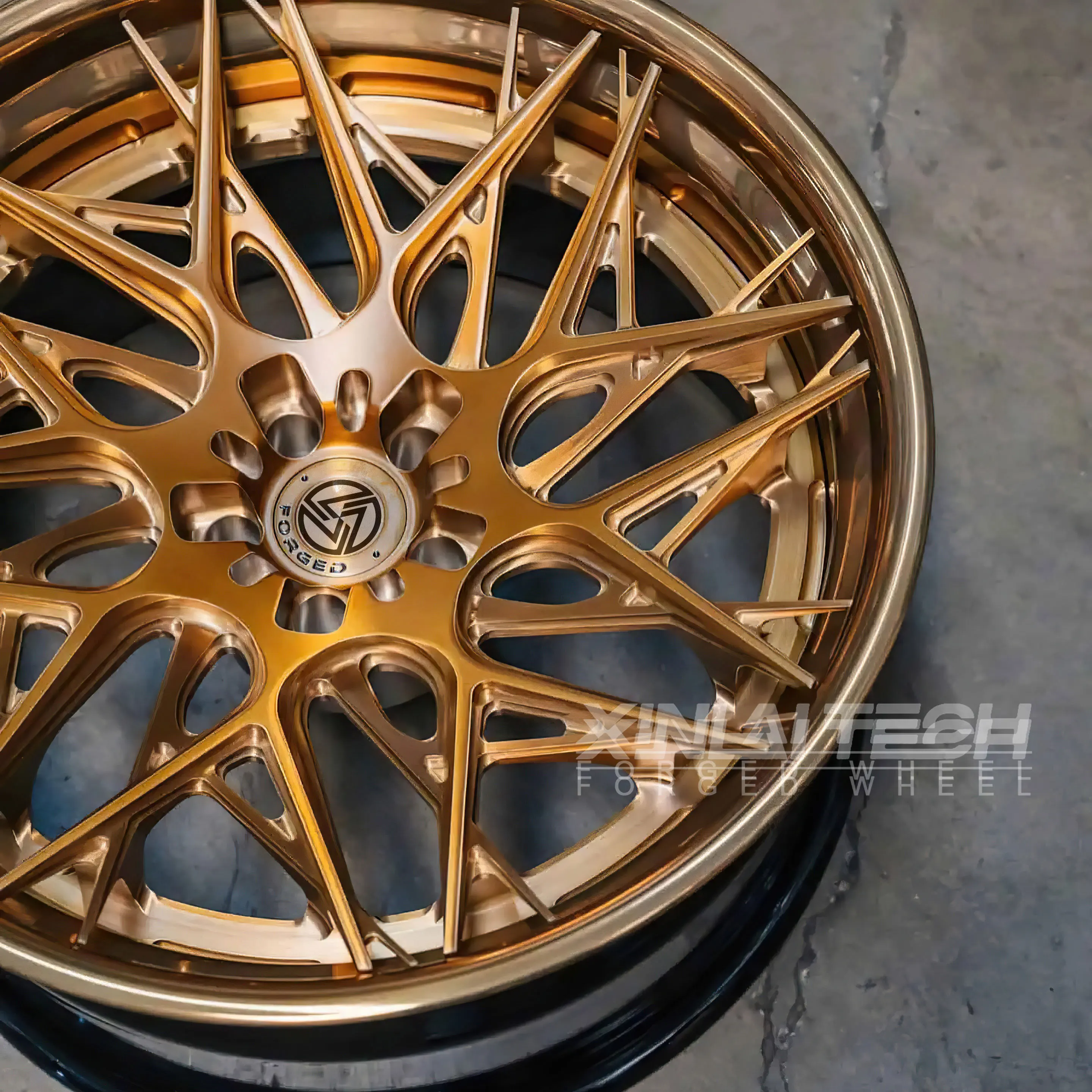 XL 3-piece Deep Dish Deep Lip Concave Forged Wheel 5x120 5x112 5x114.3 Custom Wheel 18 19 20 21 22 23 Inch Wheel Rim - Image 4