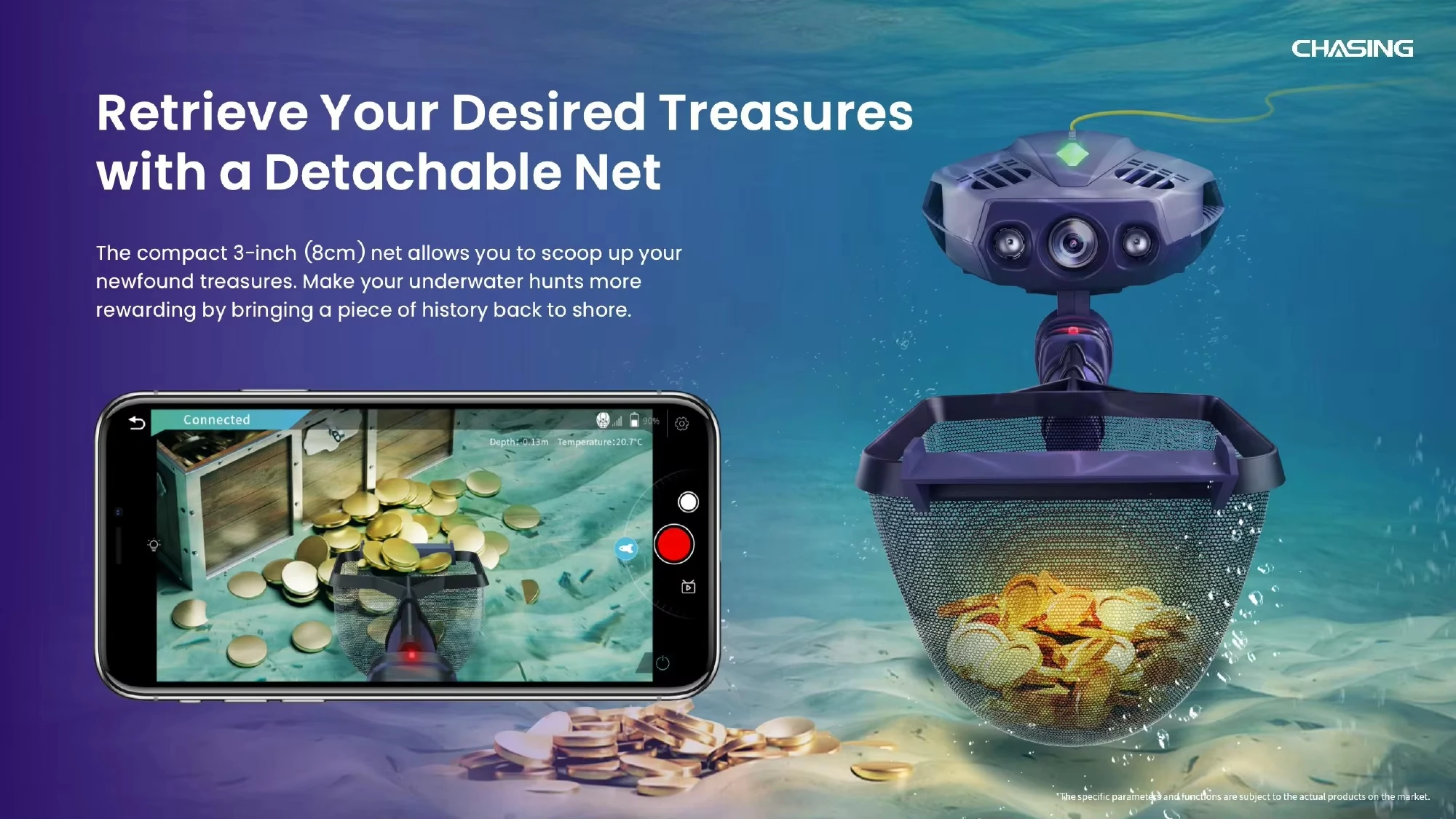 CHASING Dory Explore - 4K UHD Dual Camera Drone for Underwater Adventures