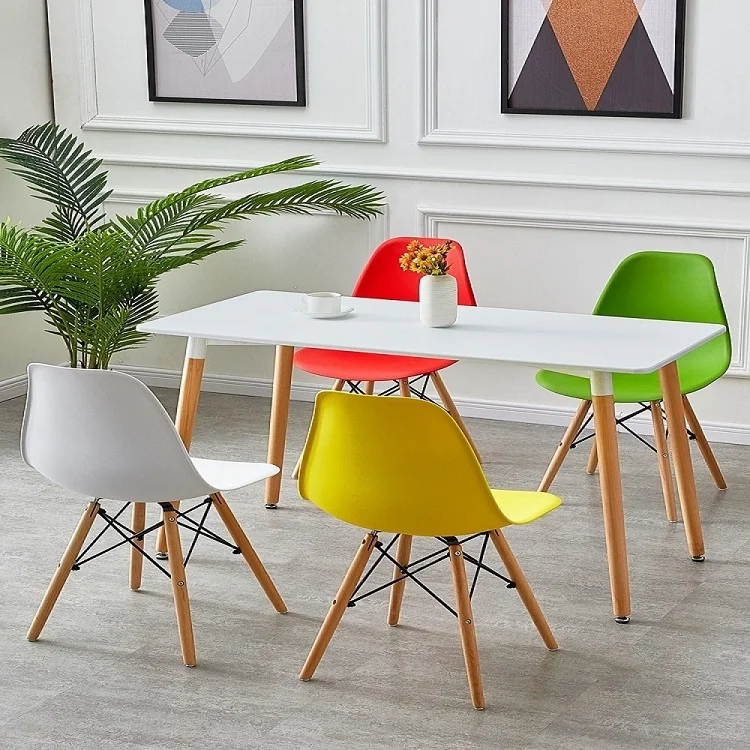 Wholesale office Home Furniture 6 Chairs Modern DiningTable And Coffee Table Set