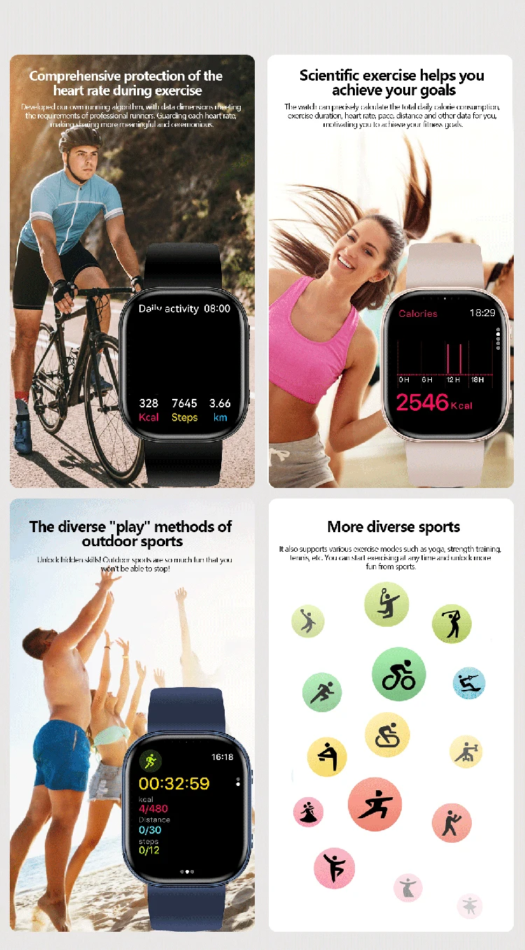 Smartwatch Ip68 Mit Herzfrequenzmessung Und Fitness Tracker_voghion.com