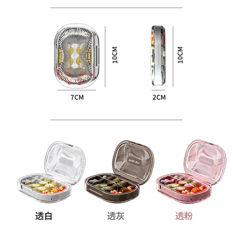 New portable mini pill box Travel portable pill box Household food grade sealed pill box supplier