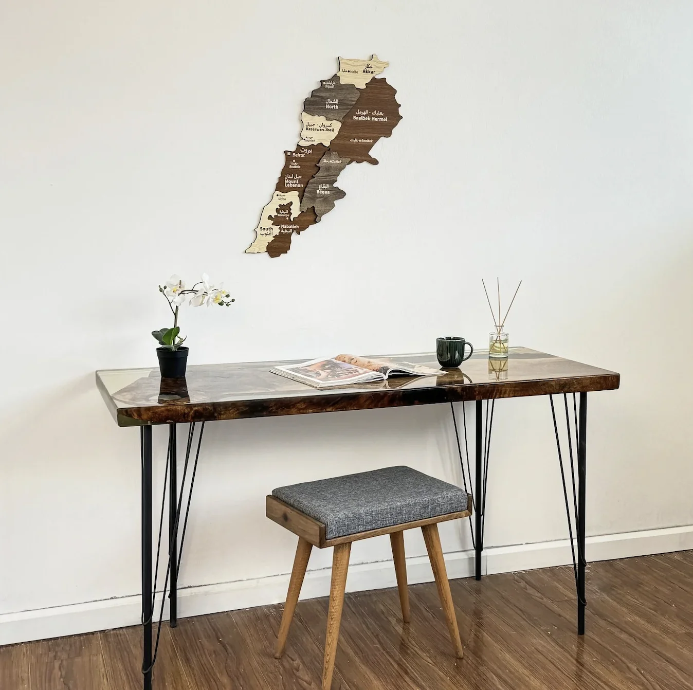 Custom Enjoy World Map Colorful Worlds Wall Wooden Map of the 3d World Wooden Travel Push Pin Map