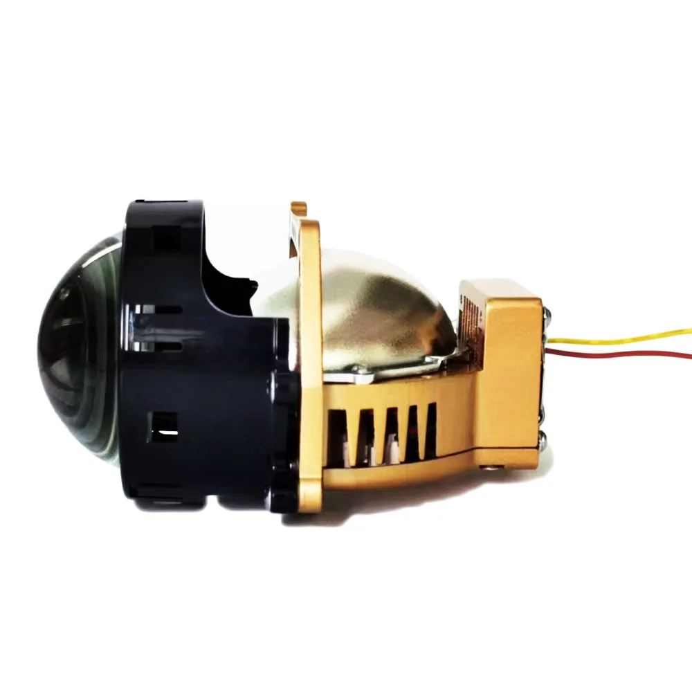 3 Inches Bi LED LED Projector Lens Lighting Focus Headlight with Advanced Cooling System and High Low Beam for Universal Car