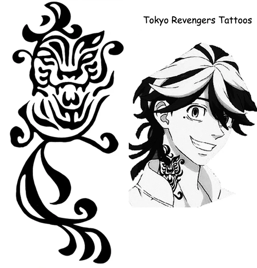 Anime Tokyo Avengers Tattoos Draken Cosplay Sticker Accessories Ken Ryuguji  Waterproof Temporary Tattoo Sticker| Alibaba.com