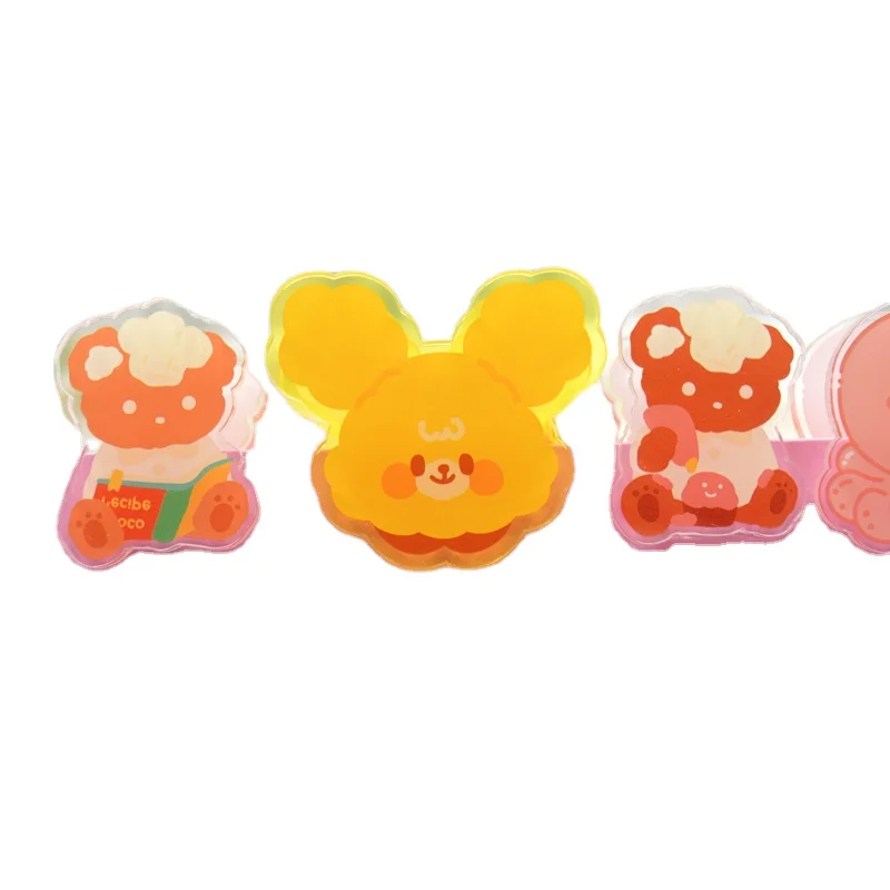 Высококачественные Акриловые зажимы для бумаги Мультяшные фабрики симпатичный пластиковый зажим акриловый когтей