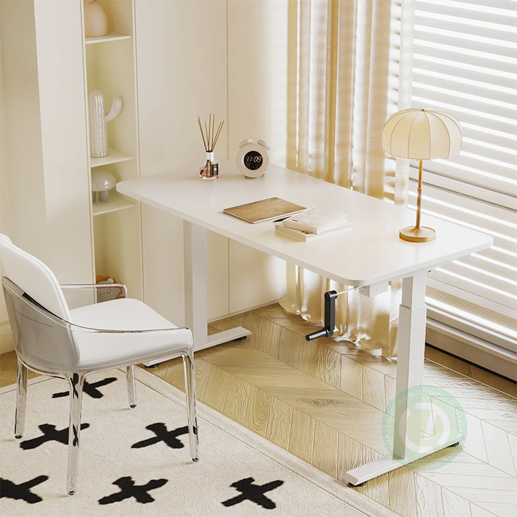 Manual Sit To Stand Metal Steady Desks Gaming Lift Pneumatic Modern Up