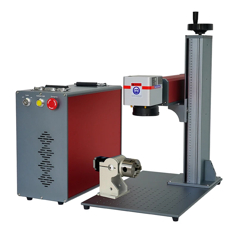 High-Accuracy 3D Dynamic CO2 Flying Laser Marking Machine DXF Supported for Plastic Bottle and Pallet Marking