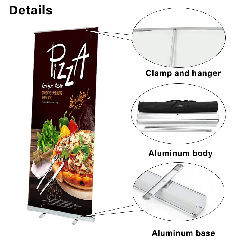Custom Roll up Banner With Sturdy Base and Retractable Mechanism for Easy Setup and Storage