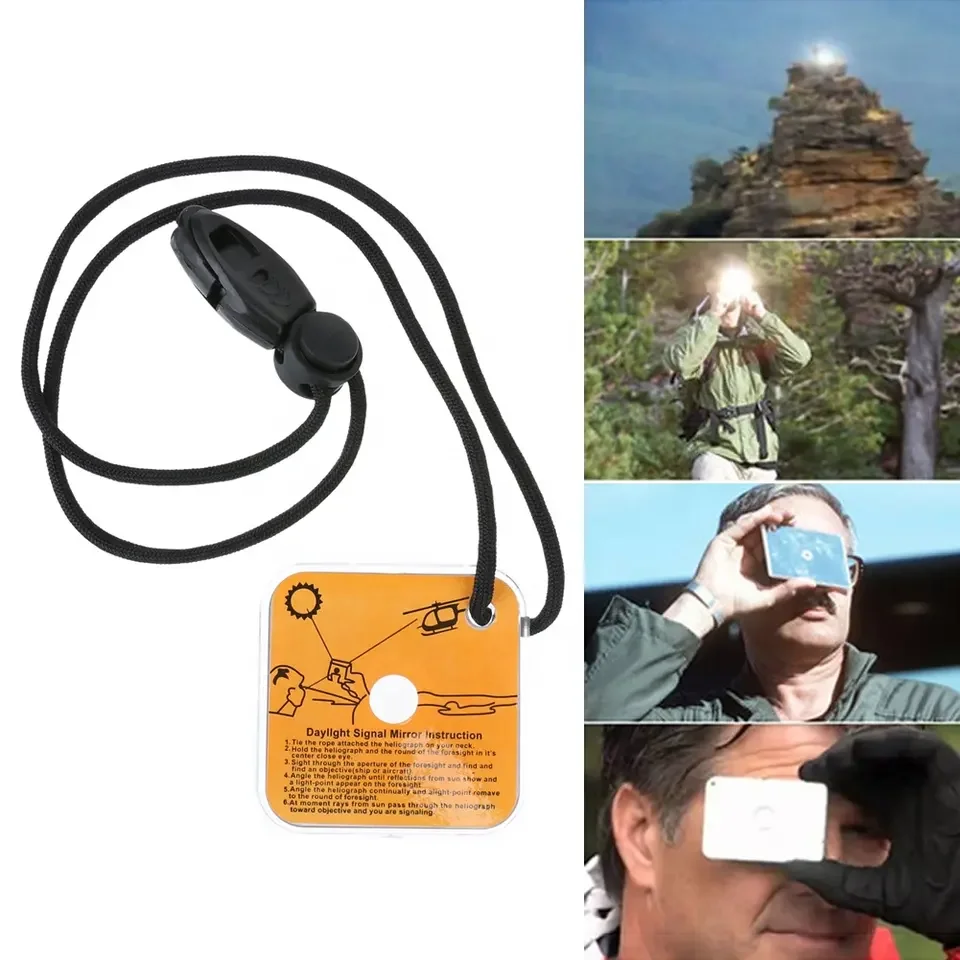 Miroir Survie Plein Air Miroir De Signalisation AYNEFY - Miroir De Survie Réfléchissant Pour Randonnée Et Urgences Signalisation Secours