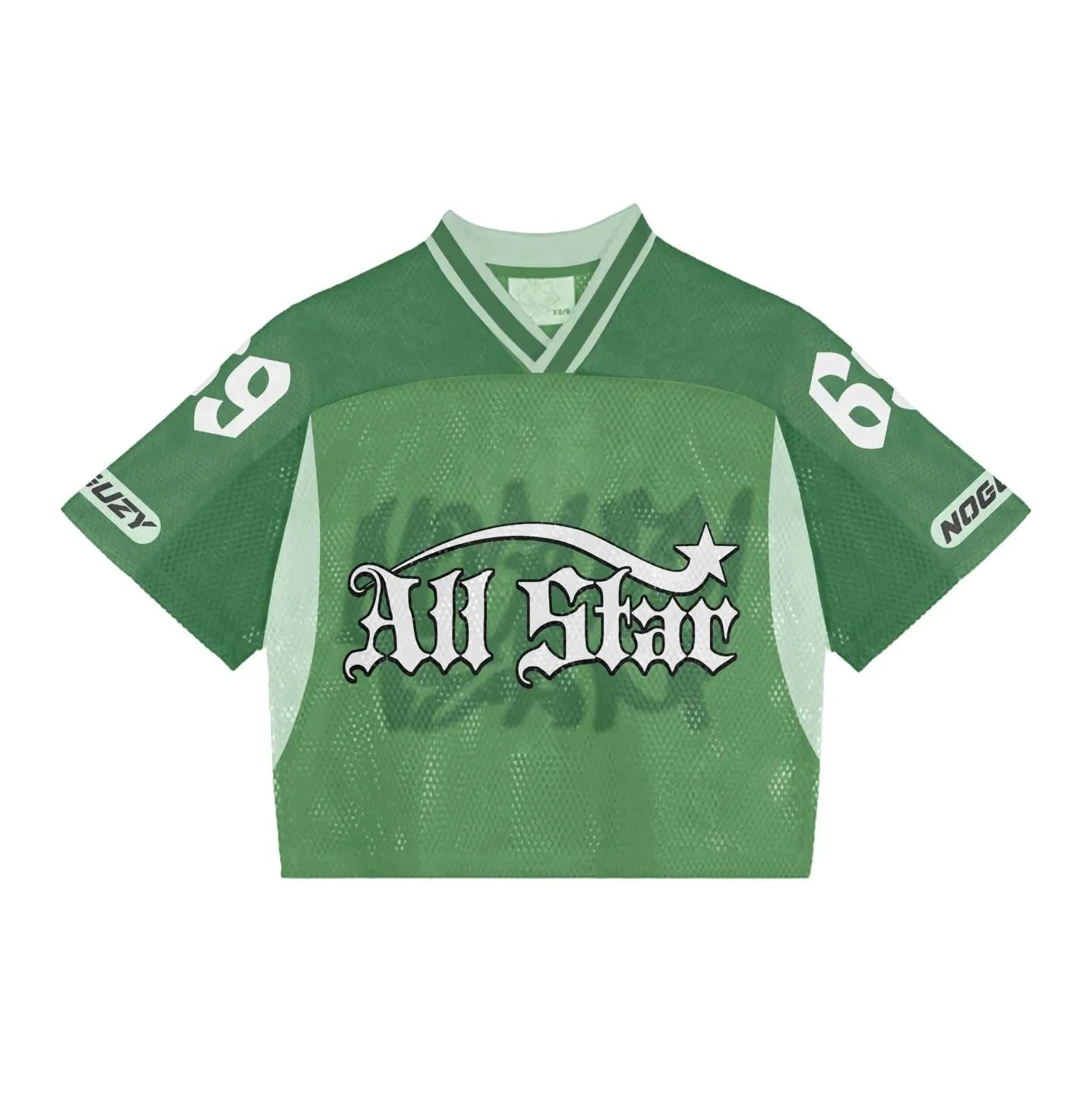Custom Streetwear Design Classic V Neck Screen Print Cropped Retro Mesh Foot Ball Baseball Soccer Football Jersey Shirts for Men gallery 4