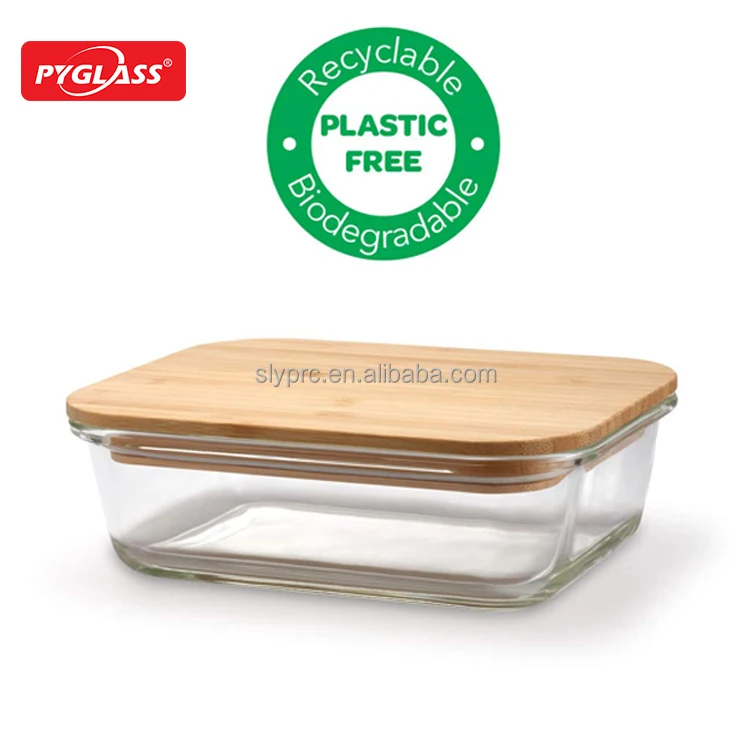 Greater Good. Borosilicate Glass Food Storage Container with Bamboo Lid -  1520 ml