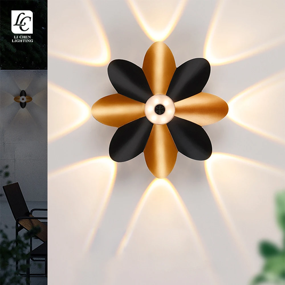 BD26 Modern Black Waterproof Wall Mount Light Aluminum Wall Sconce Outdoor Decoration For Garden Up And Down   