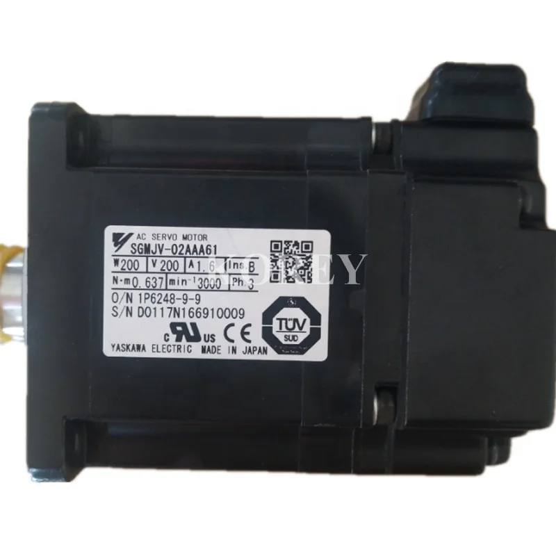 1PCS Yaskawa Servo Motor SJME-02AMA4C Used Yaskawa USAGED-20AS2 AC Servo Motor - 1.8 kW, 19 amps, 1500 rpm