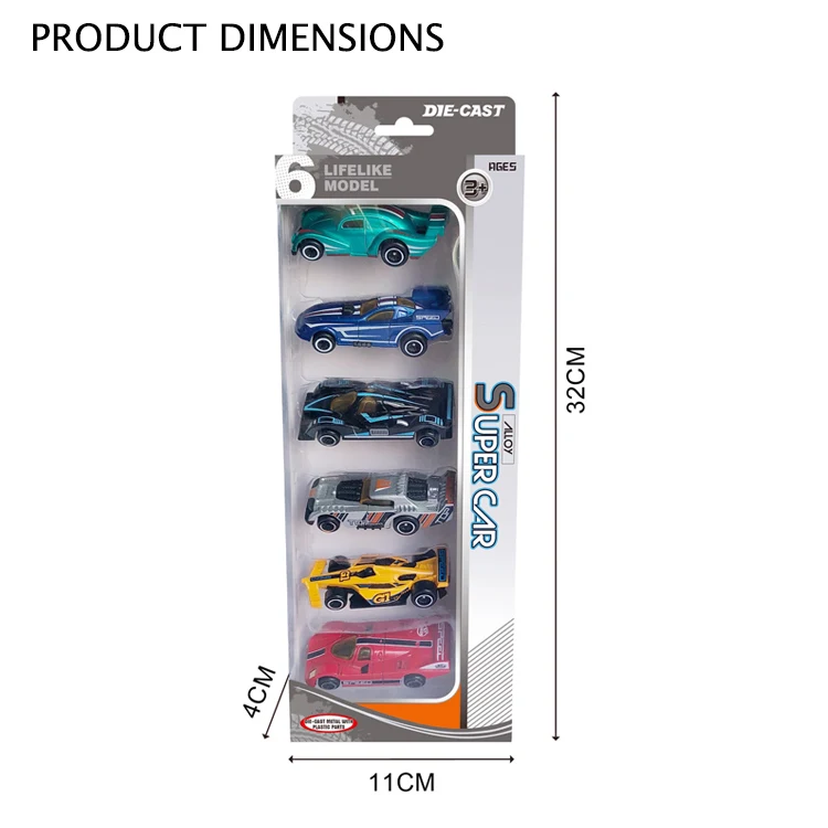 Лидер продаж, Модель гоночного автомобиля с колесами, 1-64 дюйма