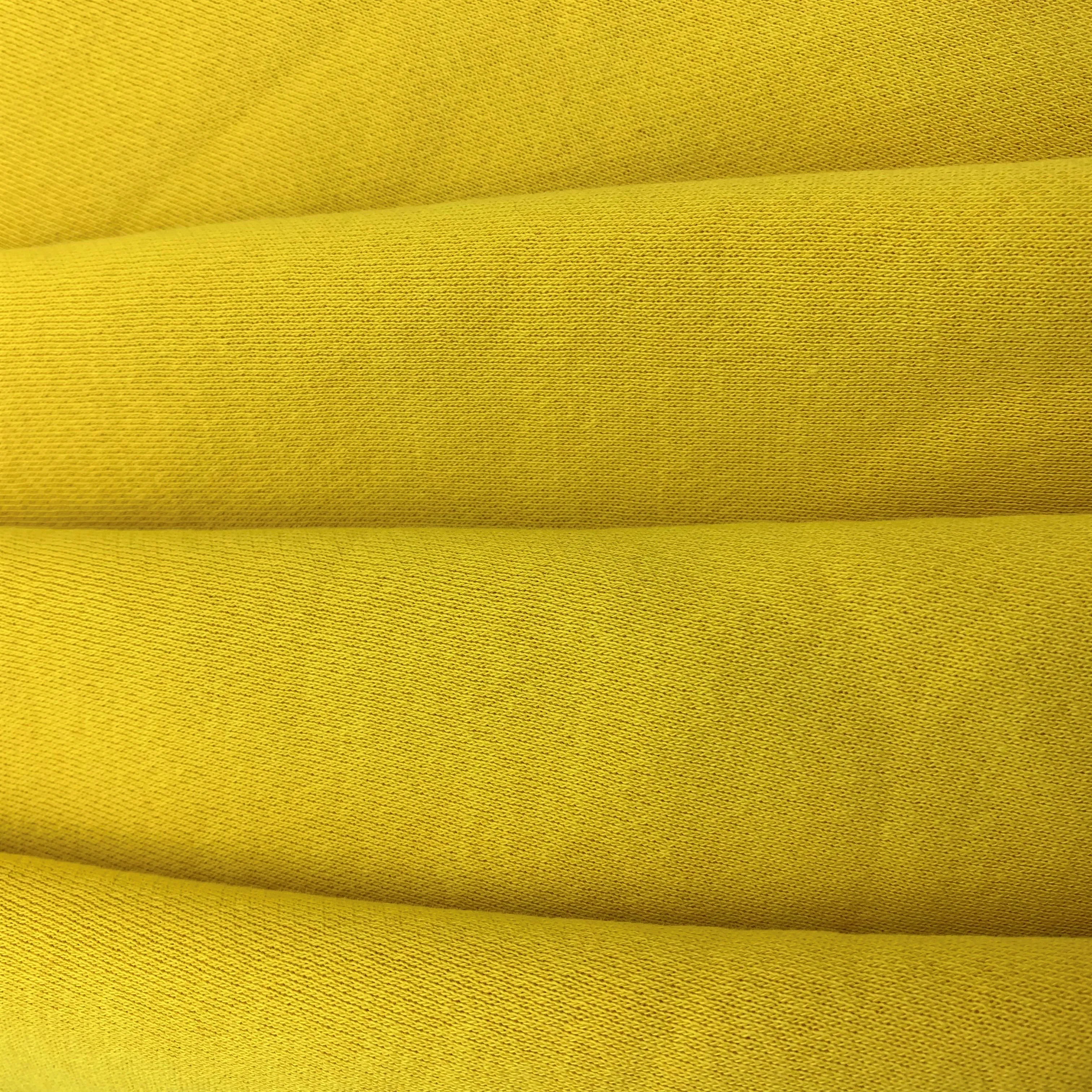 Односторонняя трикотажная флисовая ткань полиэстер хлопок для