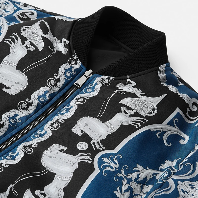 Sevenwill Factory 100% Original Version Vercase Winter Printed Wool/Nylon Reversible Vintage Windproof Men's
