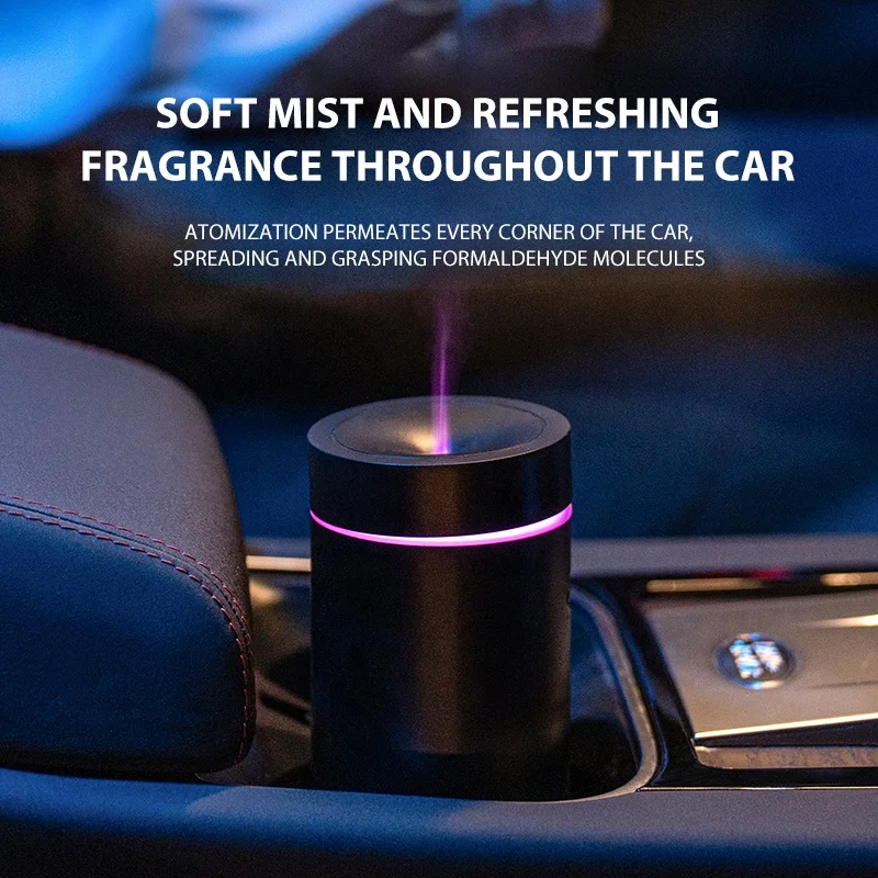 New Product 2024 USB Rechargeable Mini Air Freshener 100ml Humidifier Aroma Oil Diffuser Use for Car Easy to Carry