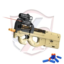 Automatic Rechargeable P90 Splatter Electric Blaster Soft Bullets for Teens and Adults Plastic Electronic Toy