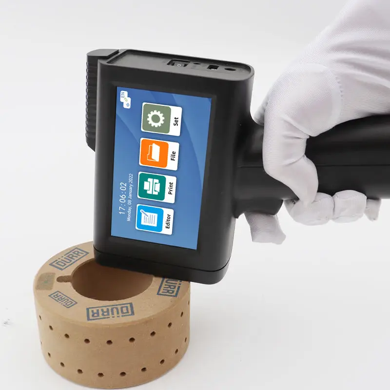 Ручной струйный принтер кодер для печати даты номер партии картонная коробка струйного принтера внешняя упаковочная пистолет
