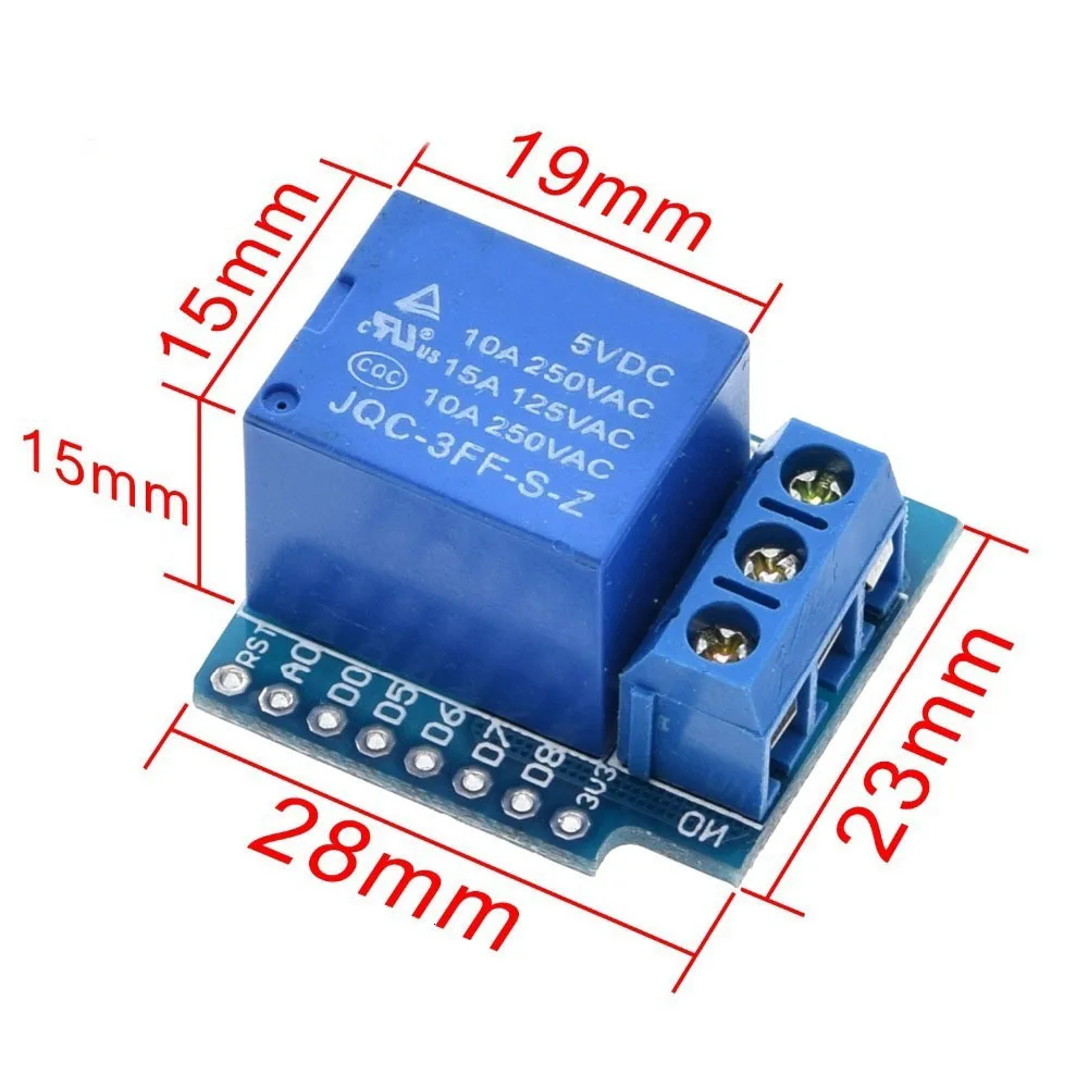 1 Channel Wemos D1 Mini Relay Shield Wemos D1 Mini 5V Relay Module ...