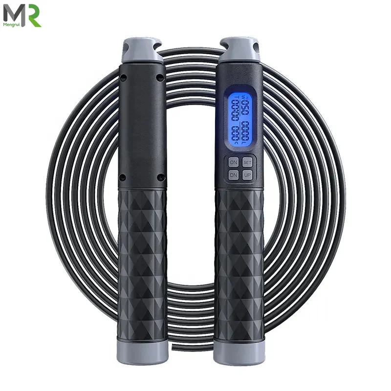 L0083 OEM/ODM Customized Electronic Fitness Smart Jump Rope Digital Speed Counter Adjustable Cordless Skipping Rope