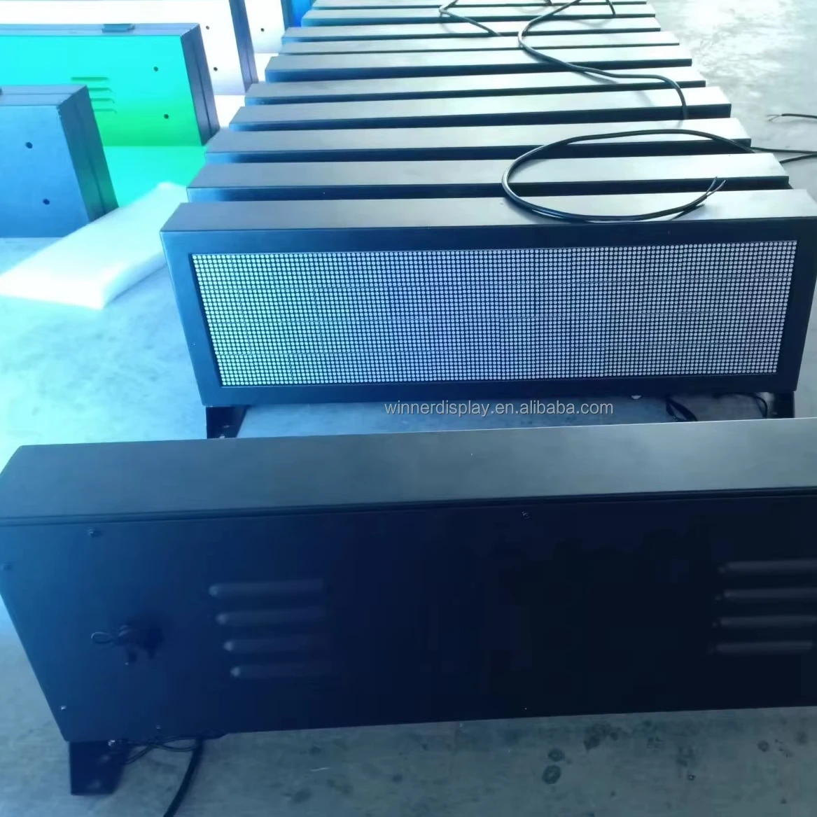 Advertising Led Message Sign  F3.75 Dot matrix Indoor Single Color P4.75 LED Route Display Red Scrolling Led Signs Customized