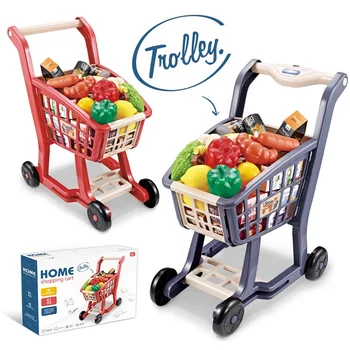 Lot De 2 Mini Chariots De Supermarché - Jouet Ou Décoration Pour Maison De Poupée, Modélisme, Cadeau Enfant