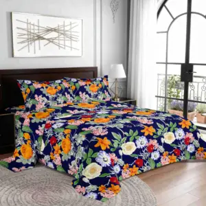 Lilianna Silk Satin Bed Sheet 4-Piece Se, Luxury Feel, Cooling, Suitable for Hot Sleepers