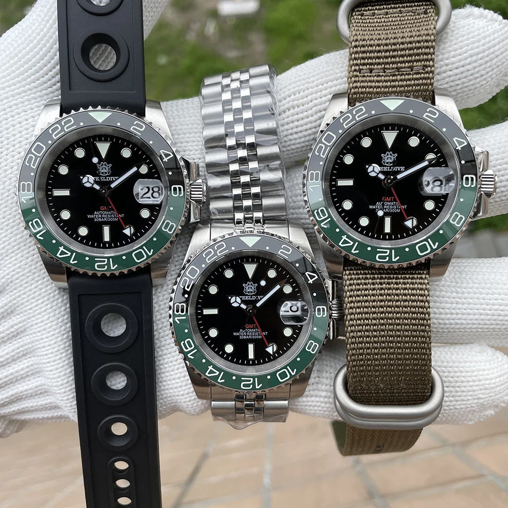 STEELDIVE SD1993 GMT NH34 Automatic 300M Waterproof Stainless