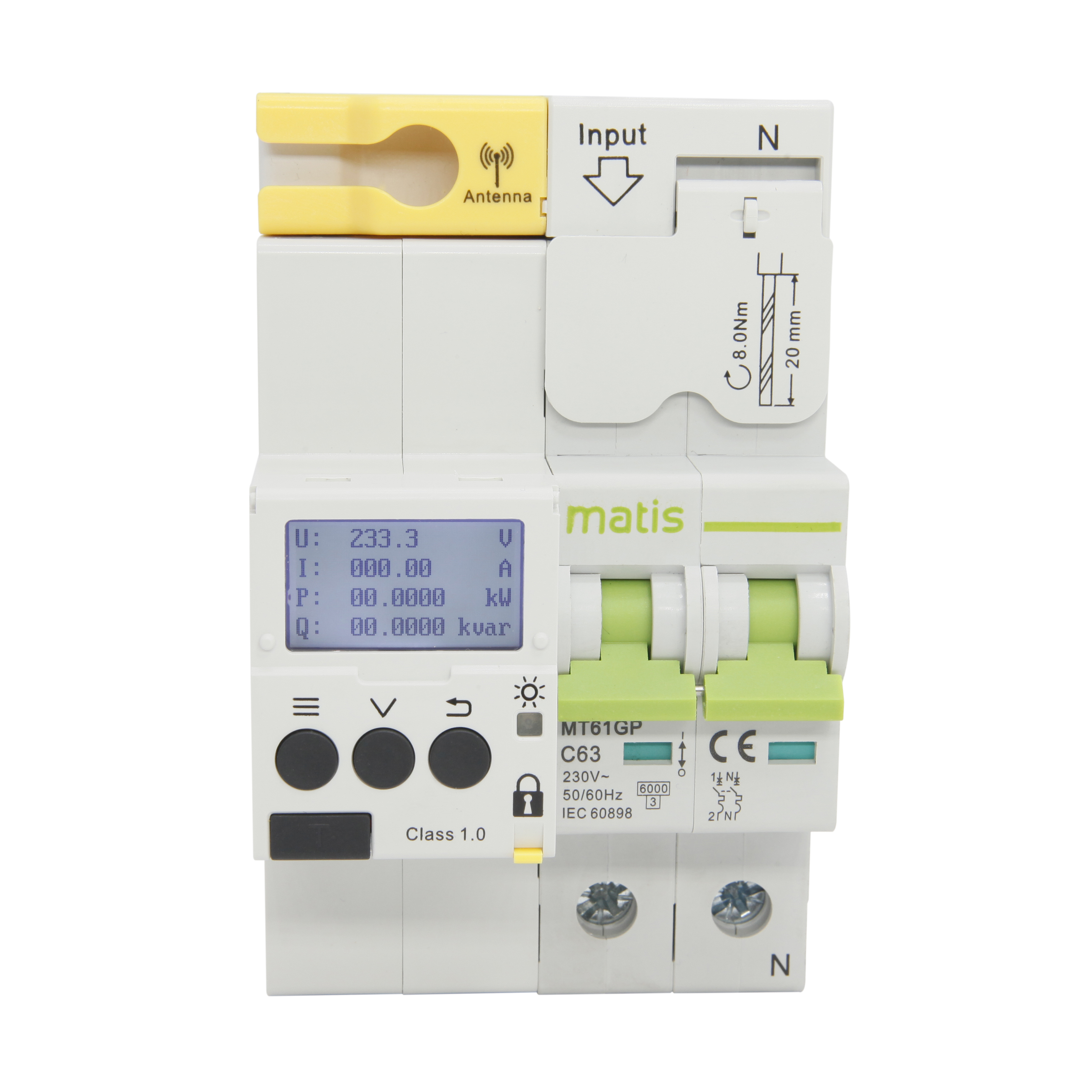 Интеллектуальный измеритель электричества Matis, Интеллектуальный измеритель мощности с дистанционным управлением, Интеллектуальный измеритель связи RS485