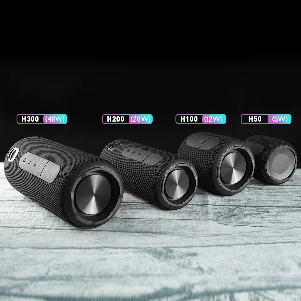 Ozzie H300L 30Watts Wireless for Bluetooth Speaker RGB LED