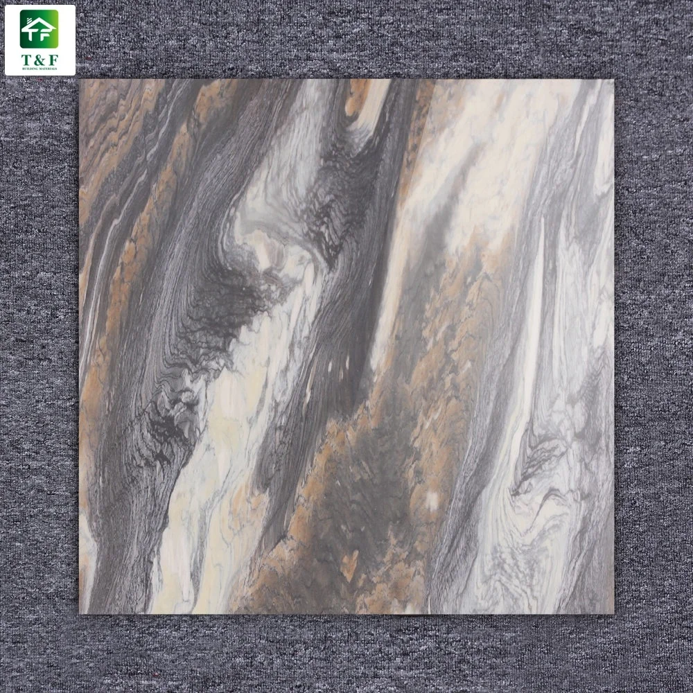 Zimbabwe Elegant Colored Stone Look Floor Tiles Luxury Full Glazed Porcelain Ceramic Tile 600Mm * 600Mm