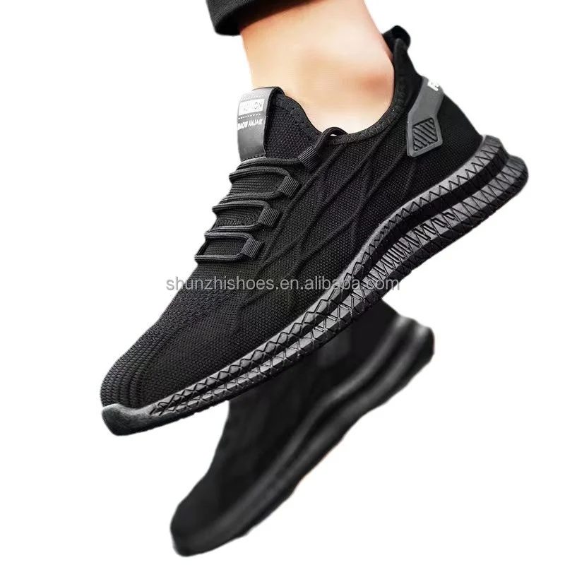 Low Price Henan Custom Mesh Breathable Light Weight Low MOQ in Stock Campus Man Sport Running Shoes Men's Sneakers Men's Shoes