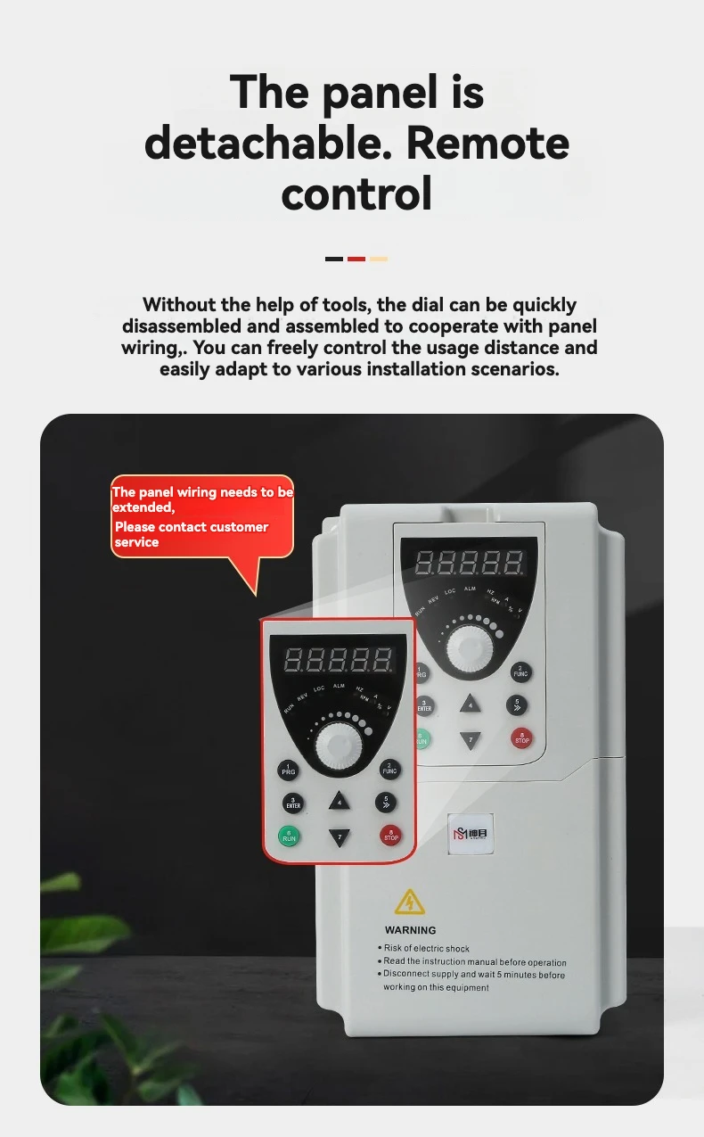Spindle Speed Control Frequency Converter 0-1000Hz Spindle Motor Speed Control VFD Variable Frequency Drive 3-phase Output